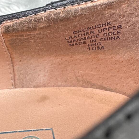 Dockers Vintage Black Leather Square Toe Wedge Heel Comfort Mary Jane Women 10 - Picture 6 of 7